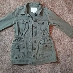 Green miltary style jacket